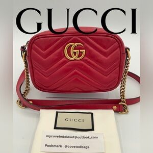 Gucci Marmont Quilted Crossbody Camera Bag w/Gucci Dust Bag! Gorgeous Bag!♥️